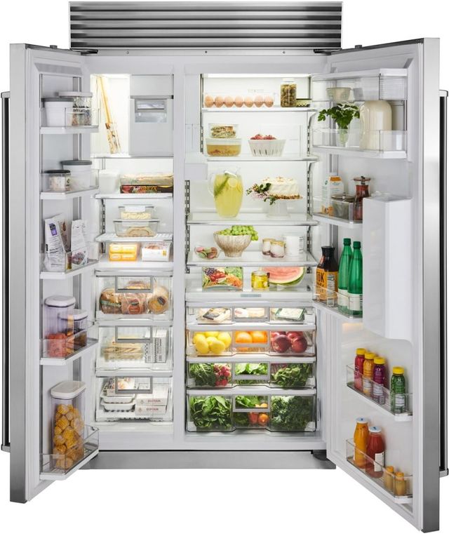 Sub-Zero® Classic 48" 28.4 Cu. Ft. Stainless Steel Side-by-Side Refrigerator-3