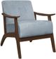 Mazin Furniture Carlson Blue Gray Upholstered Accent Chair-0