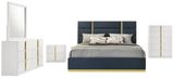 Navy-White High Gloss