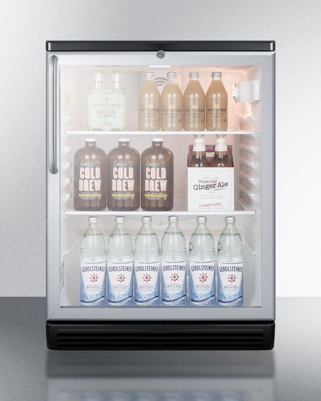 Summit® Commercial Series 24" 5.5 Cu. Ft. Stainless Steel Beverage Center-1