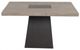 Furniture of America® Broager 5-Piece Rustic Oak Square Dining Table Set with Dark Walnut Base and White Caster Chairs-2