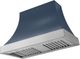 La Cornue Cascade Series 44" Winter Sky Wall Mounted Range Hood with Satin Chrome Trim-0