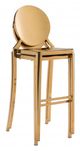 Zuo® Eclipse Gold Set of 2 Bar Chairs-4