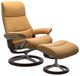 Stressless® by Ekornes® Customizable View Large Manual Recliner and Ottoman with Signature Base-0