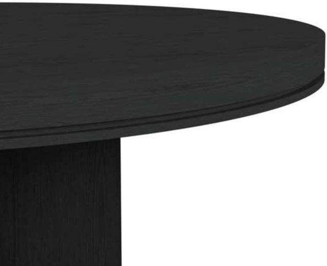 Elements International Rosalie Black Round Dining Table-4