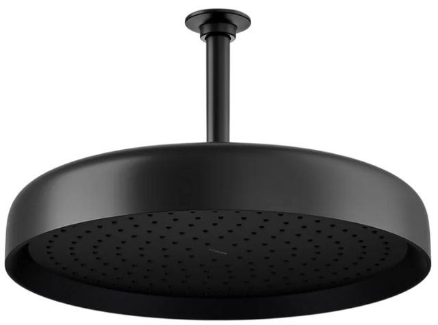 KOHLER® Statement® Matte Black 2.5 GPM Round 14" Single-Function Rainhead-0