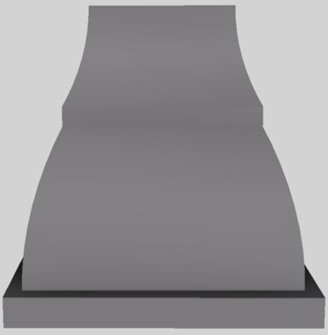 Vent-A-Hood® Designer Series 48" Gunsmoke Island Range Hood-1