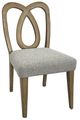 Bernards Calia Brown/Gray Carved Back Dining Side Chair-0