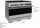 ZLINE Marino 48" Stainless Steel Pro Style Dual Fuel Range with Matte Black Accents-2