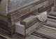 Benchcraft® Derekson Multi Gray King Panel Bed with 4 Storage Drawers-1