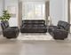 Steve Silver Co. Alexandria 3-Piece Chocolate Leather Power Reclining Set-2