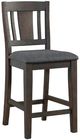 Elements International Cash 7-Piece Rustic Gray Counter Dining Table Set-2