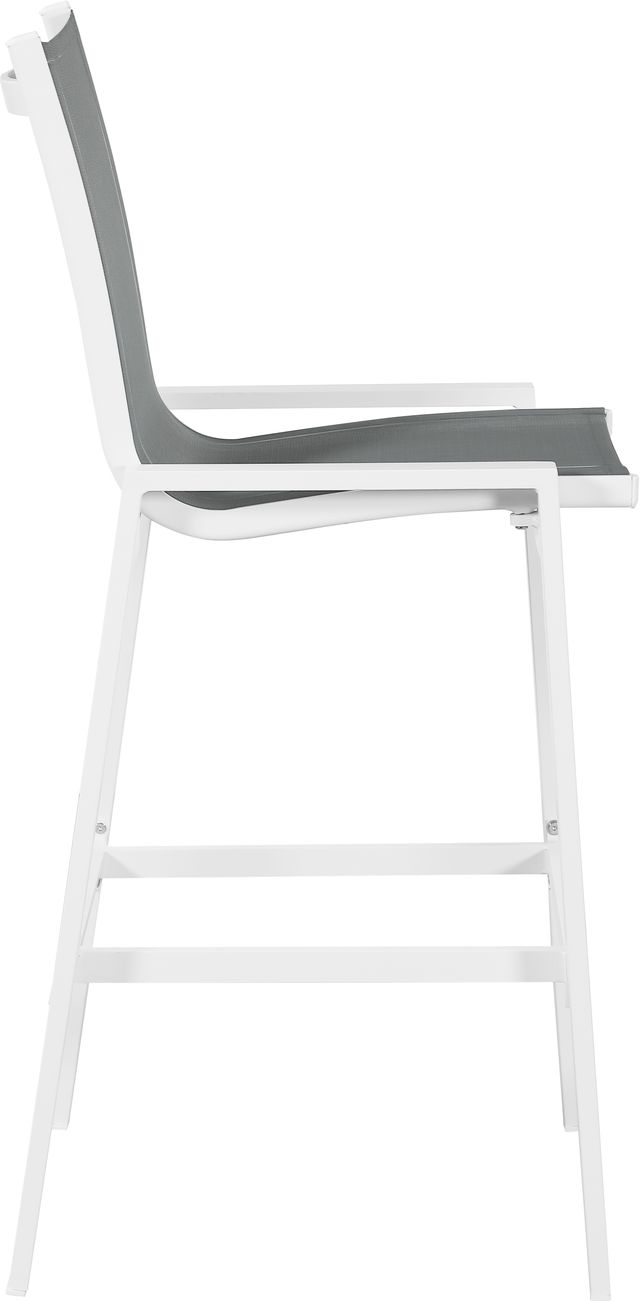 Meridian Furniture Nizuc 2-Piece Grey Outdoor Patio Mesh Barstool-2