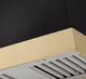 AGA Euclid 36" Matte Black Wall Mounted Range Hood  with Brushed Brass Trim-1