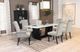 Coaster® Sherry 7-Piece Sand Rectangular Marble Top Dining Table Set -4