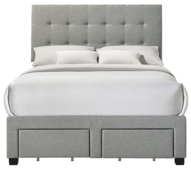 Intercon Kaycee Smoke Youth Full Storage Panel Bed-2