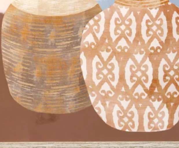 Stylecraft Boho Still Life I Brown/Gray/Green/Light Brown/Light Green Wall Art -2