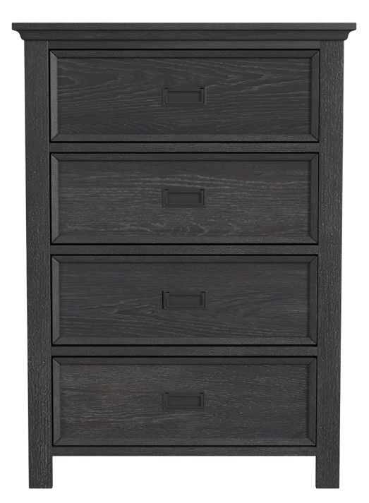 Elements International Hampton Kids Charcoal Chest -1