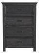 Elements International Hampton Kids Charcoal Chest -1
