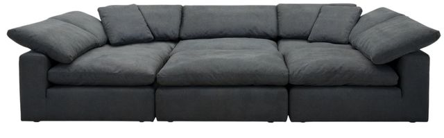 Parker House® Exhale 5-Piece Mathis Thunder Curved Arm Sectional-1