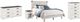 Signature Design by Ashley® Shawburn 4-Piece Whitewash Full Crossbuck Panel Platform Bed Set-0