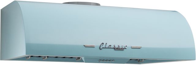 Unique® Appliances Classic Retro 30" Ocean Mist Turquoise Wall Mounted Range Hood-1