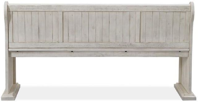 Magnussen Home® Bronwyn Alabaster Bench with Back-3