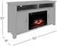 Jofran Inc. Cannon Valley Brown Electric Fireplace Media Console-2