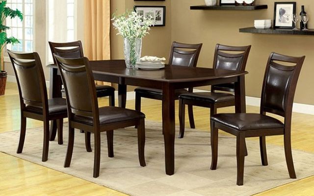 Furniture of America® Woodside Dark Cherry Dining Table-1