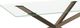 Amisco Customizable Asterisk Glass Top  Rectangular 36' Table with Metal Stand-1