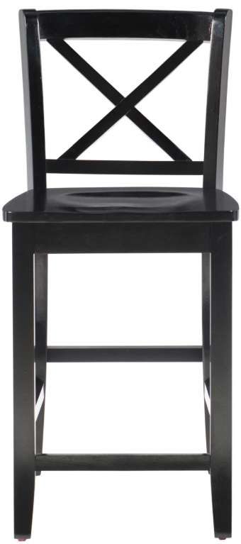 Linon Torino Black X-Back Counter Stool-3