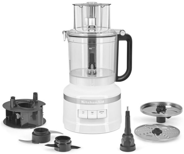 KitchenAid® 13 Cup White Food Processor-1