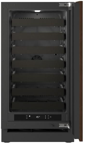 U-Line® Seamless Collection 18" 3.5 Cu. Ft. Panel Ready Wine Refrigerator with Solid Door-2