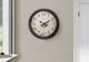 Monarch Specialties Inc. Brown 20" Round Wall Clock with Standard Numbers on Distressed Beige Backgr-2