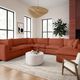 TOV Furniture Cali 7-Piece Rust Modular Sectional and Large Chaise-1