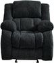 Global Furniture USA U250 Ebony Black Glider Recliner-0