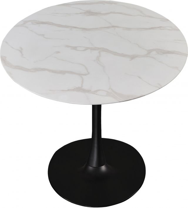 Meridian Furniture Tulip Matte Black/White 36" Dining Table-1