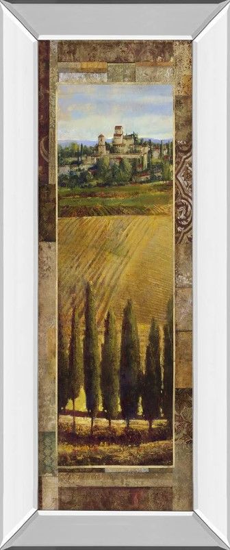 Classy Art Tuscan Valley Il by Patrick Mirrored Frame Wall Art-0