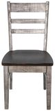 Sunny Designs™ Homestead Hills Alpine Gray/Tobacco Leaf Ladderback Side Chair-2