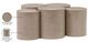 Meridian Furniture Dimple 5-Piece Taupe Modular Nesting Coffee Table Set-4