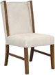 International Furniture Direct Silver Brown/Ivory Upholstered Dining Side Chair-0