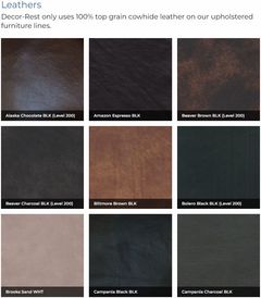 Canapé-lit double personnalisable en cuir de Decor-Rest® Furniture LTD 3855