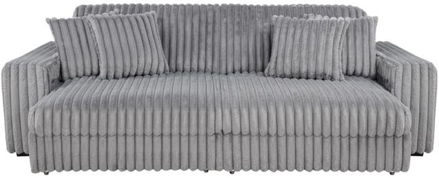 Coaster® Jacana Gray Corduroy Upholstered Dual Power Chaise Sofa-3