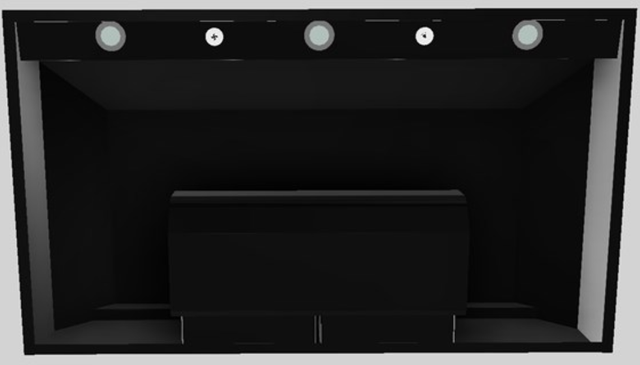 Vent-A-Hood® Designer Series 42" Black Wall Mounted Range Hood-1