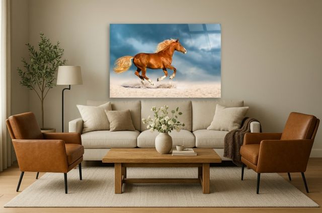 Classy Living Golden Gallop Wall Art-1
