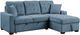 Homelegance® Waitsfield 2-Piece Blue Right-Arm Facing Pull-out Sleeper Sectional and Chaise with Hidden Storage-0