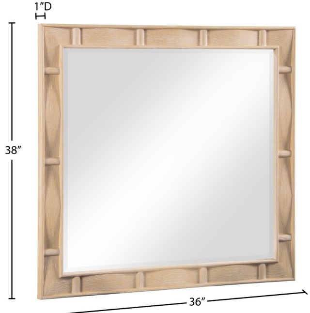Meridian Furniture Weave Natural Mirror-2
