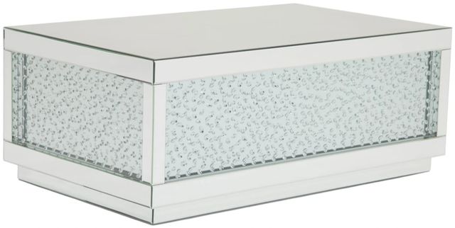 Michael Amini® Montreal™ Mirrored Rectangular Cocktail Table-0