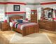 Signature Design by Ashley® Barchan 5-Piece Medium Brown Full Panel Bed Set-5