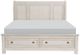 Homelegance® Bethel Antique White Eastern King Storage Sleigh Bed-2